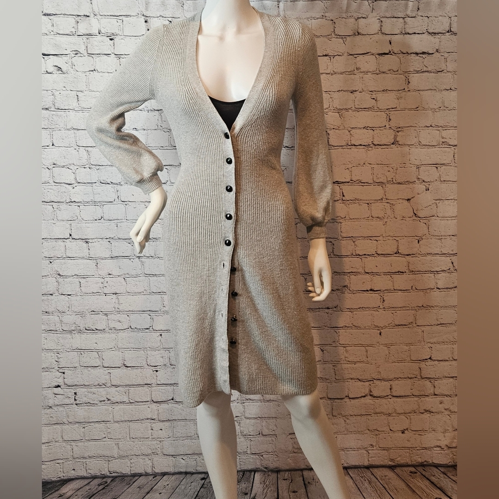 NWOT WHBM long button down cardigan size small - Picture 4 of 8